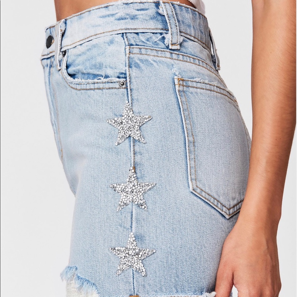 NWT LF STORES CARMAR DENIM STAR SKIRT